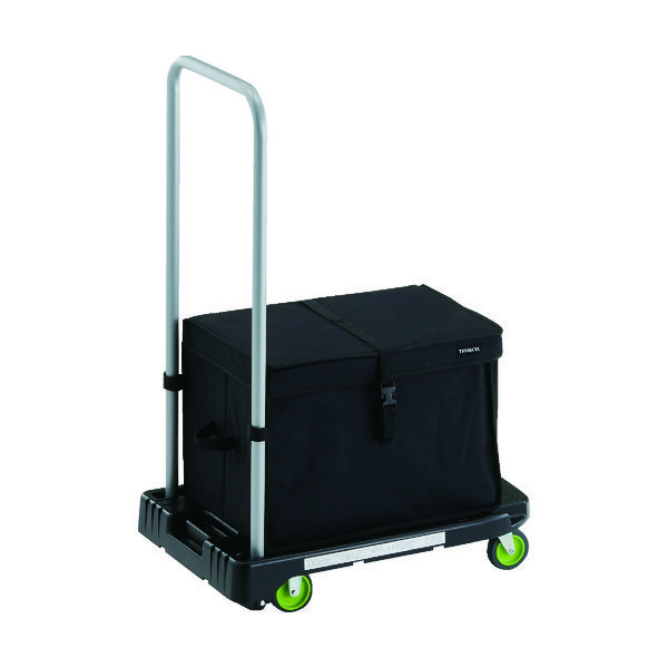 トラスコ中山 TRUSCO 樹脂台車 アクロキャリー 600X390 ブラック THB付 AC-1-BK-THB 1台 194-8147（直送品）