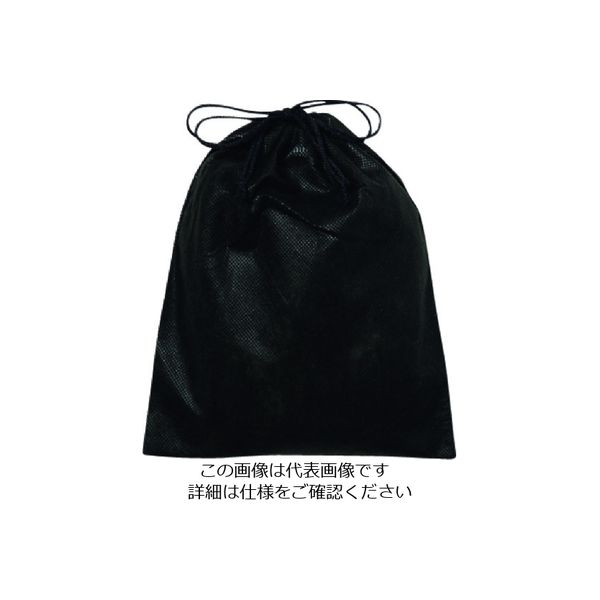 エーワン 不織布インナー巾着SS 黒 KW0001AR10 1袋(10枚) 206-4704（直送品）
