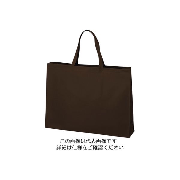 エーワン ベーシックトート100 大 ダークブラウン LC0552AG10 1袋(10枚) 206-4637（直送品）