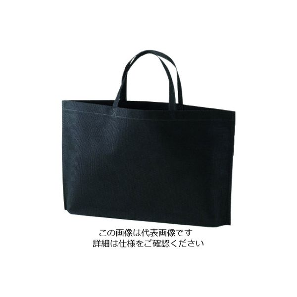 エーワン シンプルトート A4横 黒 LC0931AB20 1袋(20枚) 206-4754（直送品）