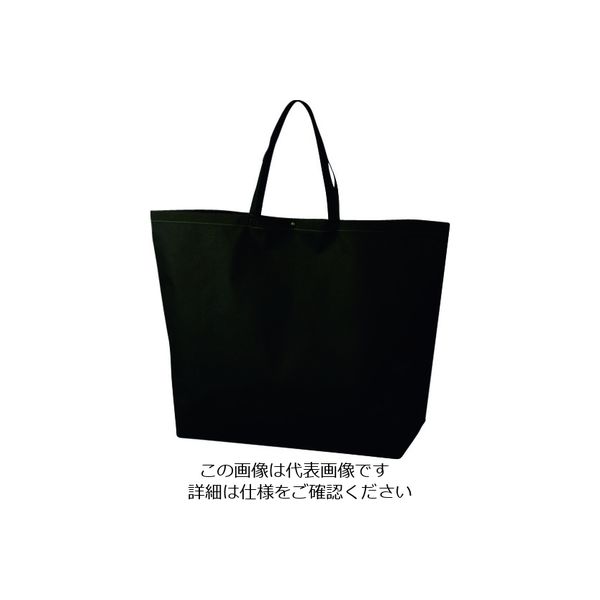 エーワン カジュアルトート 特大 黒 LC0534AB10 1袋(10枚) 206-4656（直送品）