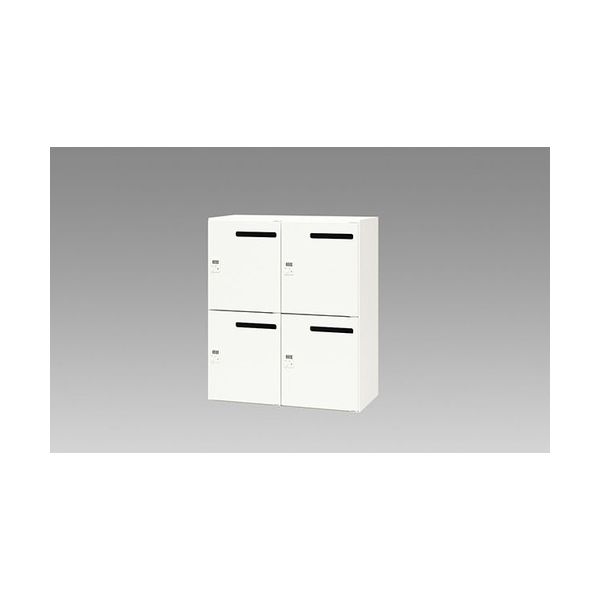 ナイキ パーソナルロッカー CW型 4人用 ホワイト ダイヤル錠 (ポケット・メール投入口付) CW-0911PLMPD4-WW 1台（直送品）