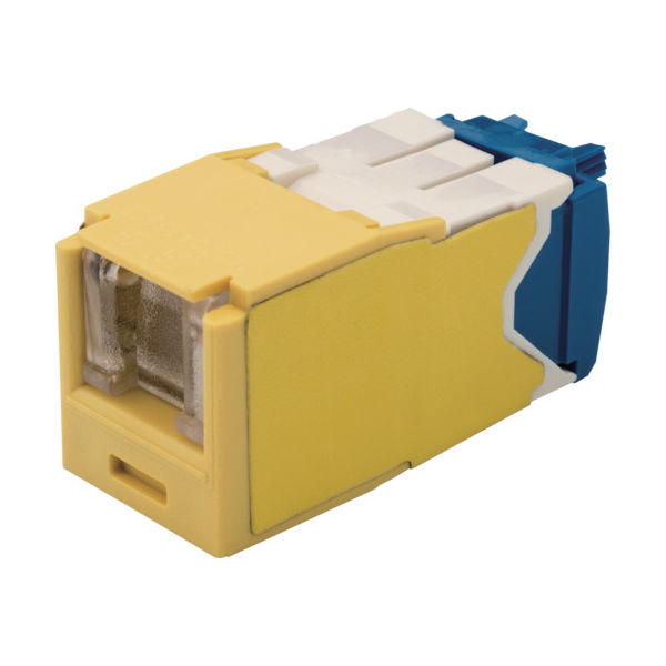 パンドウイットコーポレーション PANDUIT カテゴリ6A シャッター付モジュラージャック 黄 CJH6X88TGYL 1個（直送品）