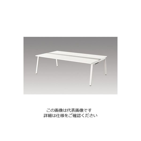 ナイキ 大型ベンチテーブル (基本型) (両面タイプ) RXFN2414K-WH 1台 212-1994（直送品）