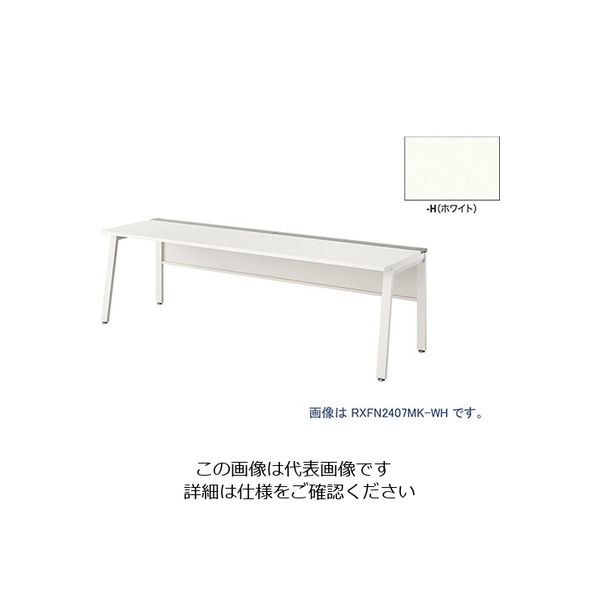 ナイキ 大型ベンチテーブル (基本型) (片面タイプ) RXFN1207K-WH 1台 214-5591（直送品）