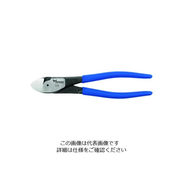 ツノダ TTC 電工パワーニッパー(薄刃) 200mm PW-334 1丁 215-6121（直送品）