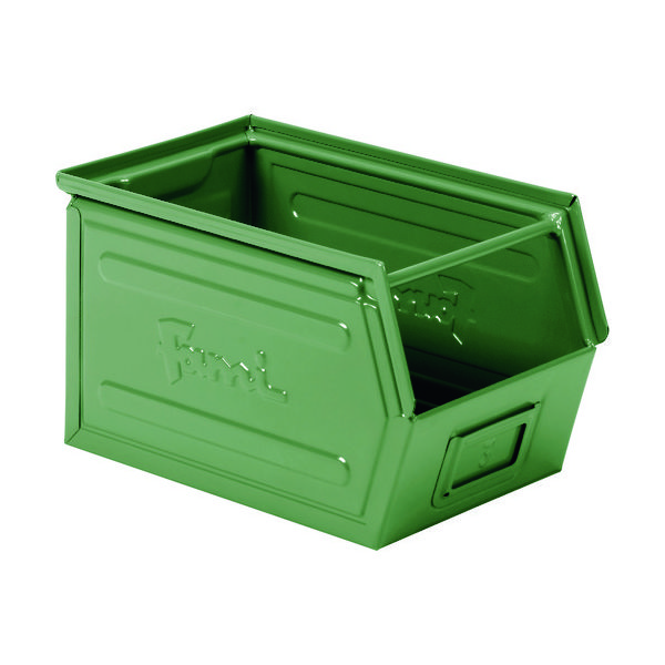 Fami 【売切廃番】 メタルパーツバスケット グリーン 12.5L 外寸200×350×200 FLS41000002 1個（直送品）