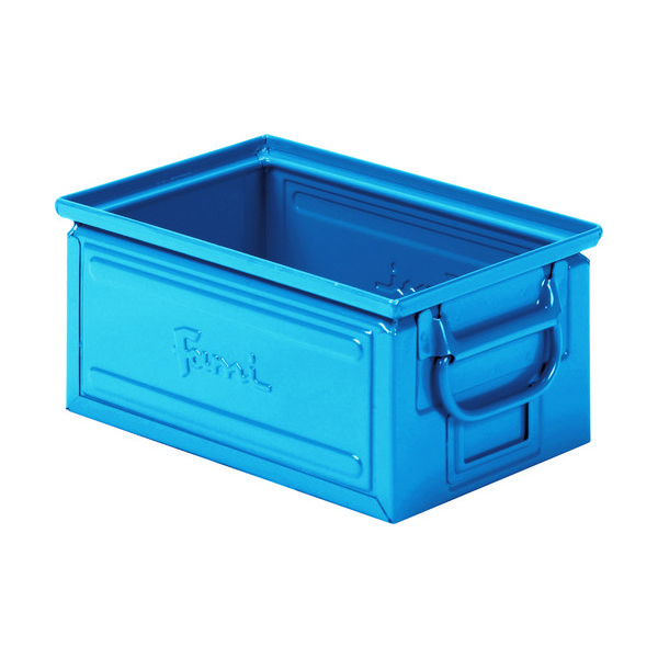 Fami 【売切廃番】 メタルパーツボックス ブルー 8.7L 外寸300×200×145 FLA33200004 1個 214-6101（直送品）