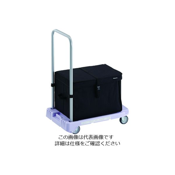 トラスコ中山 TRUSCO 樹脂台車 こまわり君 省音G車輪 600X390 パープル THB付 MP-6039N2-PU-THB 1台（直送品）