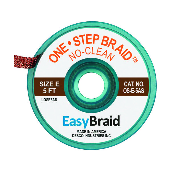 DESCO JAPAN ハンダ吸取り線 ワンステップ OS-E-5AS 1パック(25個) 162-4150（直送品）