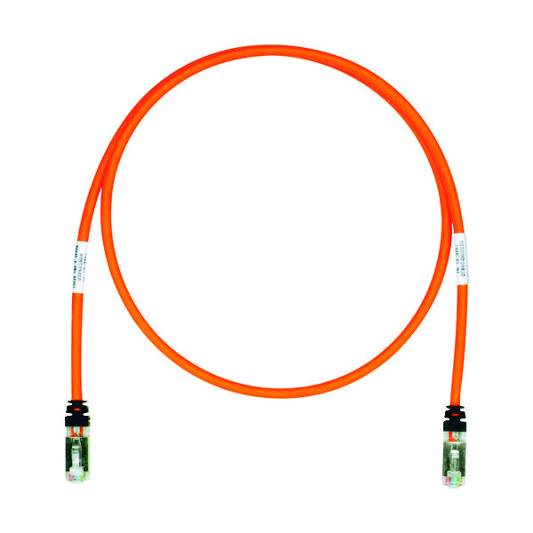 PANDUIT CAT6A/CAT6 シールドパッチコード 1m オレンジ SPT6X1MOR STP6X1MOR 1本（直送品）