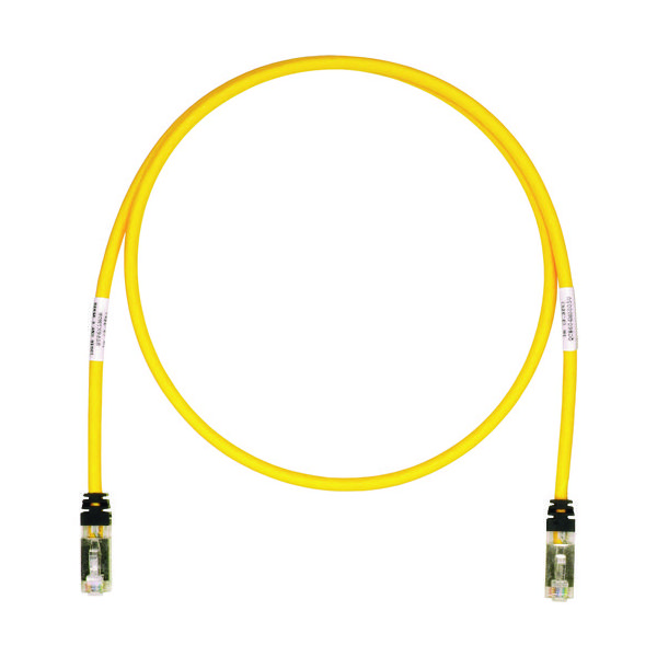 パンドウイットコーポレーション PANDUIT CAT6A/CAT6 シールドパッチコード 2.5m 黄 STP6X2.5MYL 1本（直送品）