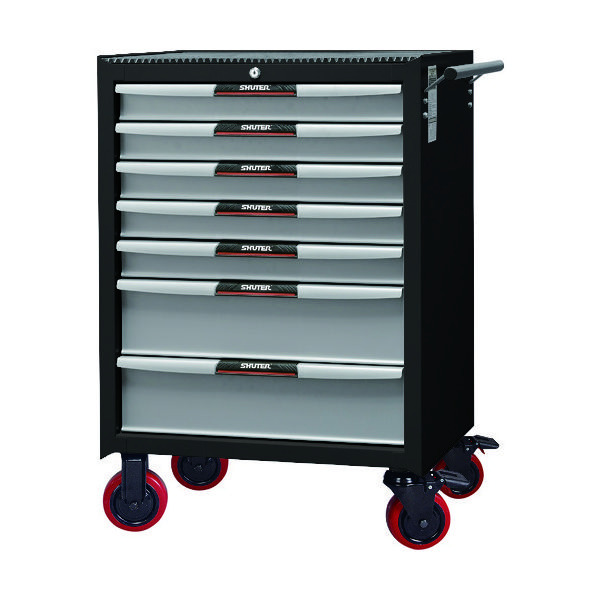 Shuter 重量キャビネットカート TC2ーL25 ブラック TC2-L25-BK 1台 194-8064（直送品）