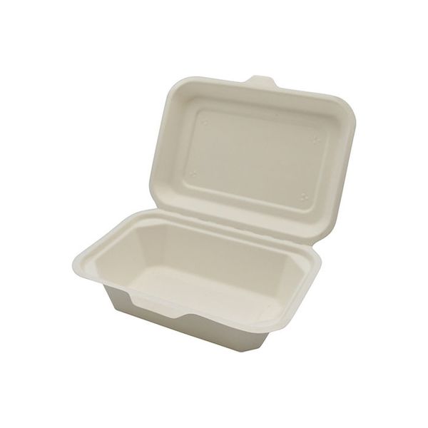 パックスタイル AB竹バガスランチトレー 180ー130 600枚(50×12) 649711 1ケース(600枚入(50枚×12袋))（直送品）