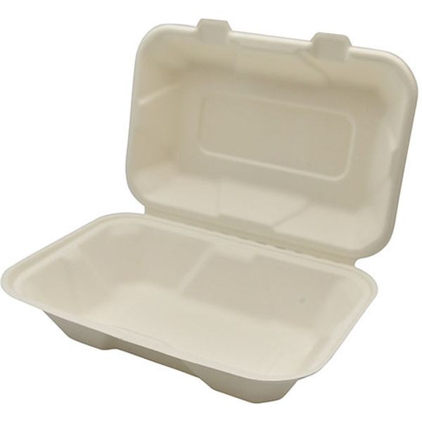 パックスタイル AB竹バガスランチトレー 220ー150 649712 1セット(200枚:50枚×4個)（直送品）