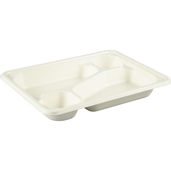 パックスタイル WB麦バガス弁当 23ー17C ラミ 300枚(50×6) 653877 1ケース(300枚入(50枚×6袋))（直送品）
