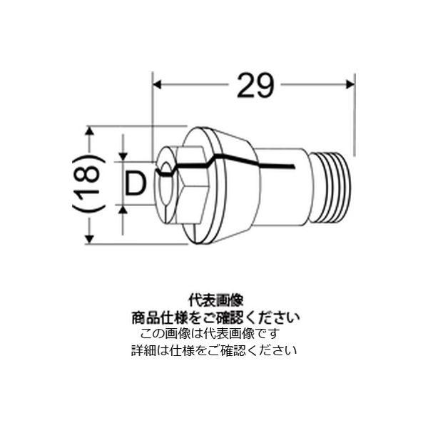 日本精密機械工作 リューター6型 コレットチャック φ4.0 CC 640 CC640 1個（直送品）