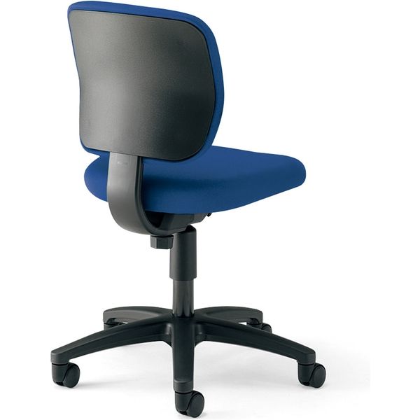 【組立設置込】コクヨ EAZA 背樹脂 肘無 ウレタン巻キャスター インディゴブルー CR-G180F6GET5-VN 1脚（直送品）