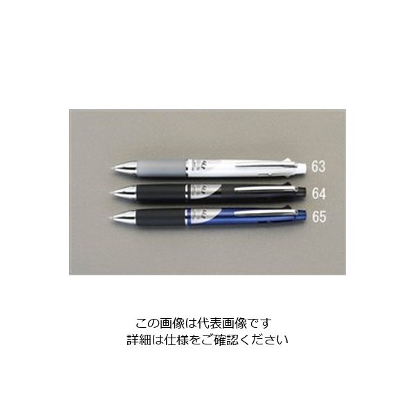 エスコ 0.5/0.7mm シャープ・ボールペン(黒・赤・青・緑/黒) EA765MG-64 1セット(10本)（直送品）