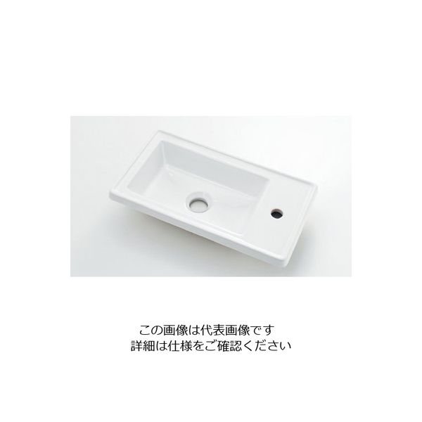 カクダイ 角型手洗器 493ー154 493-154 1個（直送品） - アスクル