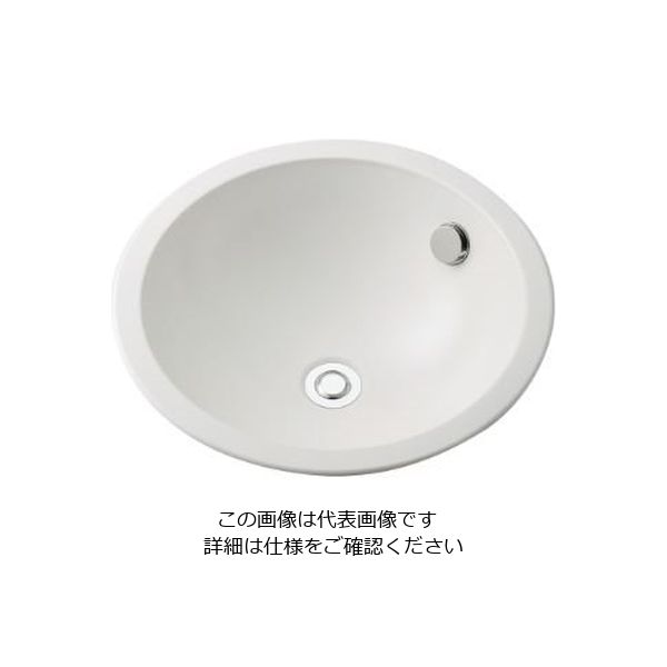 カクダイ 丸型洗面器 493ー126ーW 493-126-W 1個（直送品） - アスクル