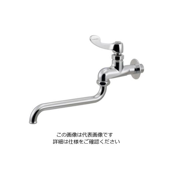 カクダイ 厨房用自在水栓(左二条ネジ) 724ー064ー13QR 724-064-13QR 1個（直送品） - アスクル