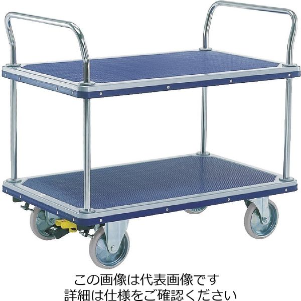 エヌケーキャリーキャスター スチール製ワゴン台車 BSー505BR 1台