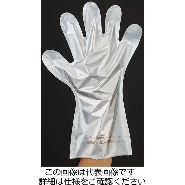ショーワグローブ 耐薬品・耐溶剤手袋 CZ900 EVOH製 耐透過性インナー手袋 4枚入 フリーサイズ 1袋 1セット(160枚:4枚×40袋)（直送品）