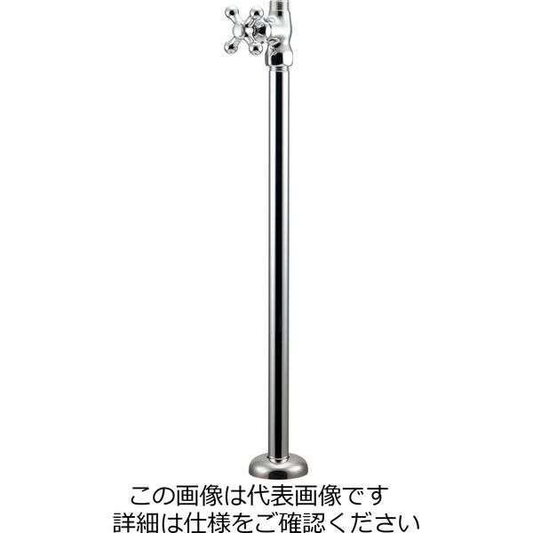 カクダイ ストレート形止水栓 709ー600ー13 709-600-13 1個（直送品）