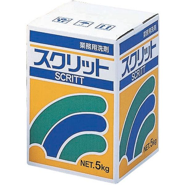 業務用洗剤スクリット5kg 粉末洗剤 1箱（2個入） 熊野油脂（取寄品