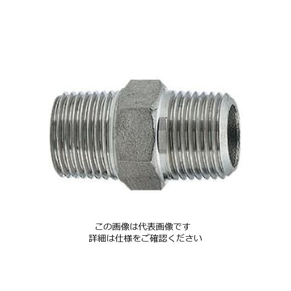 カクダイ ステンレス六角ニップル 6474ー10 6474-10 1個（直送品）