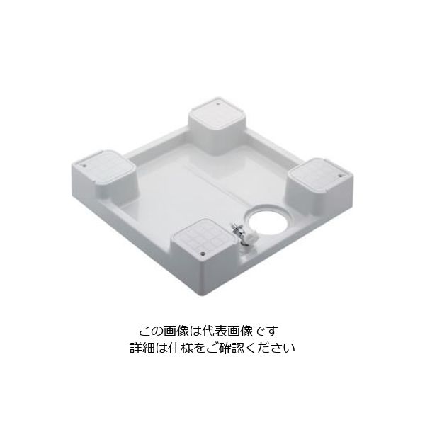 カクダイ 洗濯機用防水パン(水栓つき) 426ー501KーW 426-501K-W 1個（直送品）