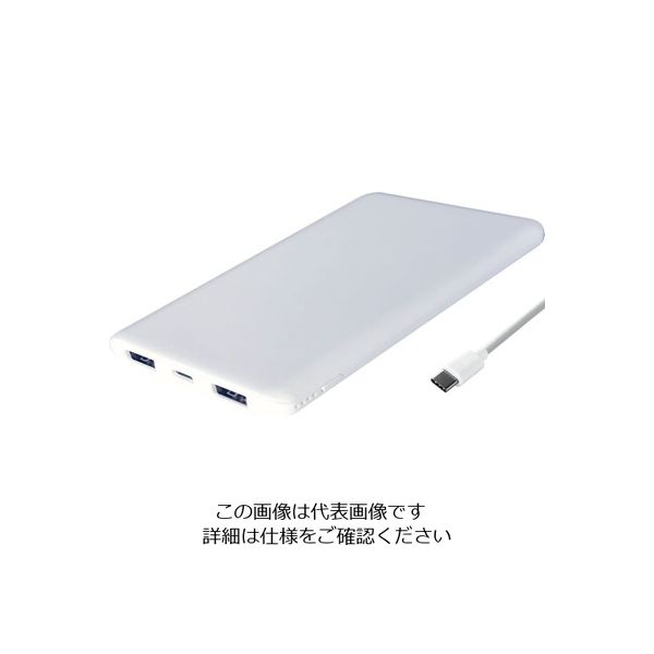カシムラ モバイルバッテリー5000mAh typeーC WH AJ-603 1個（直送品）