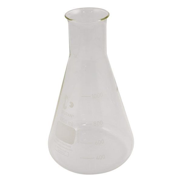 DWK Life Sciences 三角フラスコ 広口 1000mL 212265407 1個 1-8849-21（直送品）