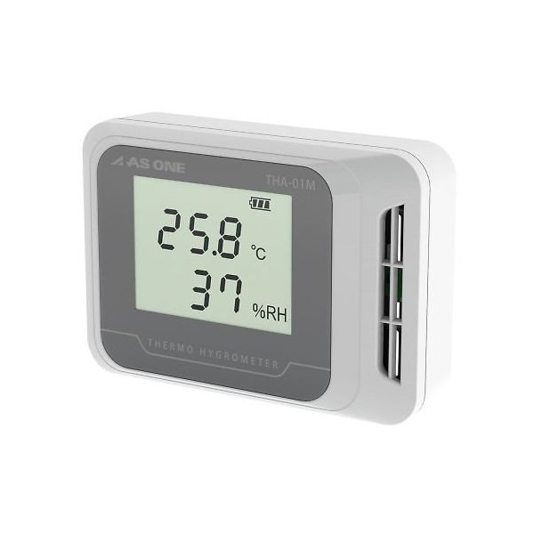 アズワン デジタル温湿度モニター(でかモニ) 校正証明書付 THA-01M 1個 4-794-01-20（直送品）