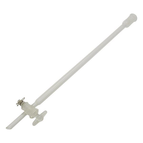 アズワン クロマトグラフ管(摺合有り) ガラスコックタイプ φ10mm CHG-10-1525 1個 4-2663-01（直送品）