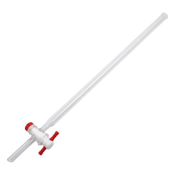 アズワン クロマトグラフ管(摺合無し) PTFEコックタイプ φ10mm CHT-10 1個 4-2666-01（直送品）