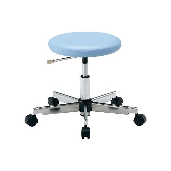 アズワン カラフルラウンドチェア ブルー LRN-B 1個 4-2543-03（直送品）