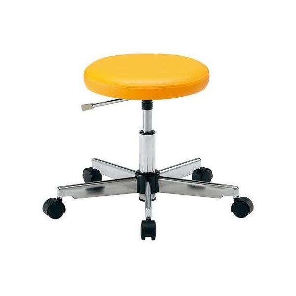 アズワン カラフルラウンドチェア オレンジ LRN-O 1個 4-2543-04（直送品）