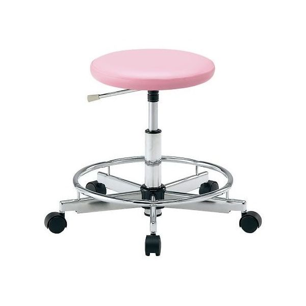 アズワン カラフルラウンドチェア ピンク LRN-PR 1個 4-2544-02（直送品）