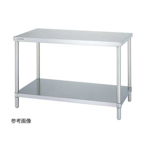 アズワン 静音ステンレス作業台 幅900×奥行900×高さ800mm WB-9090SI 1個 1-5932-34（直送品）