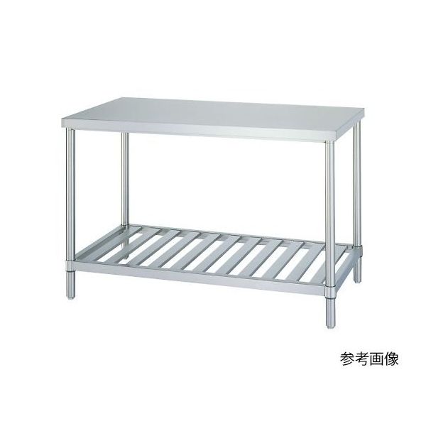 アズワン 静音ステンレス作業台 幅1200×奥行600×高さ800mm WS-12060SI 1個 4-2142-09（直送品）