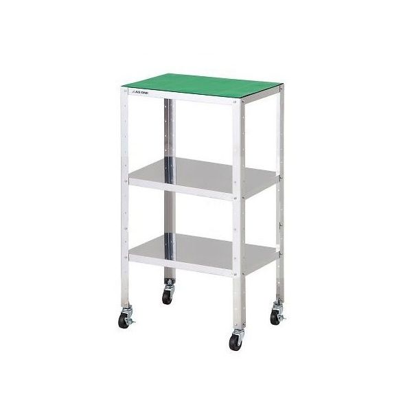 アズワン ステンレス製導電ワゴン 組立式 導電マット付 460×310×809mm SDW-3RM 1台 4-2090-02（直送品）