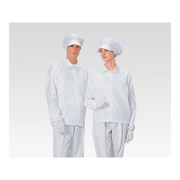 アズワン 無塵衣・AS249C 男女兼用上着 白 4L 1-6362-07 1枚（直送品）