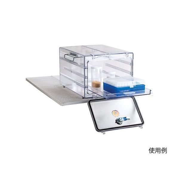 アズワン コンパクトデシケーター(冷蔵庫内対応タイプ) 254×381×216mm F42011-0000 1個 4-2257-01（直送品）