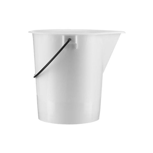 アズワン 目盛付厚手バケツ 15L 白色 注ぎ口有り 2000070589 1個 4-2070-04（直送品）