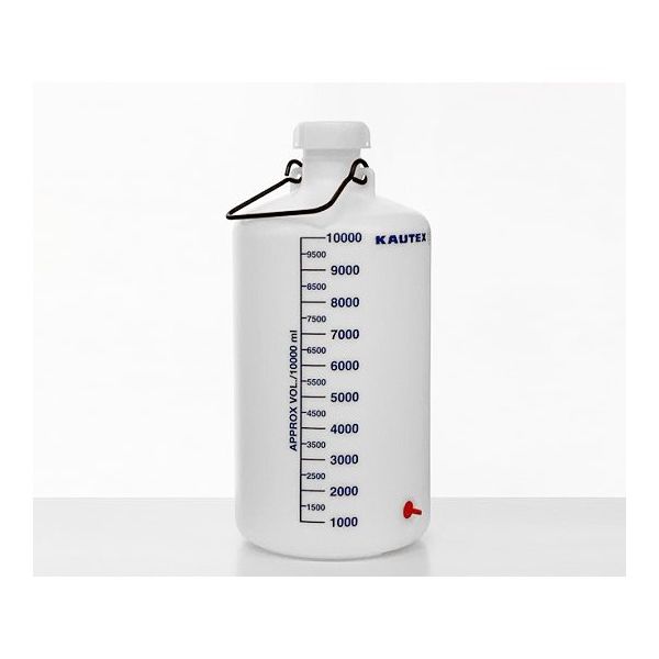 アズワン ハンドル付細口瓶(青目盛付) 10L 2000084133 1本(1個) 4-2060-02（直送品）