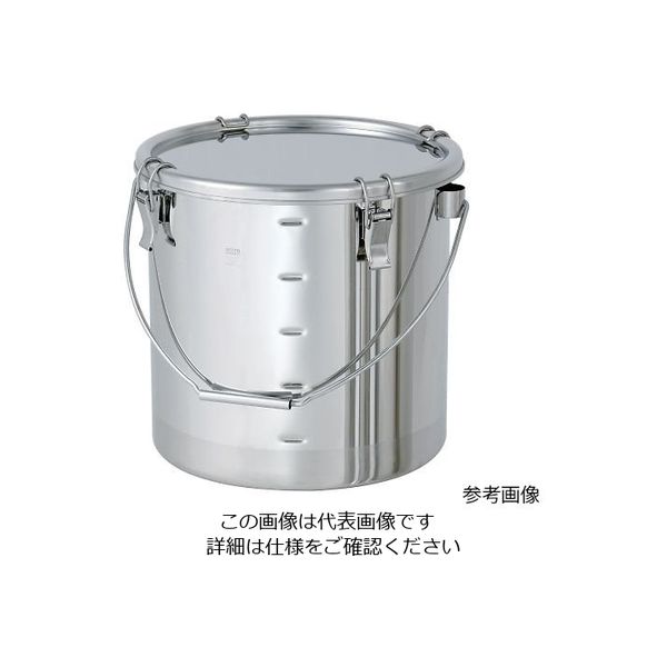 日東金属工業 目盛付き汎用容器 クリップ式 25L CTB-M-33 1個 4-2940-06（直送品）