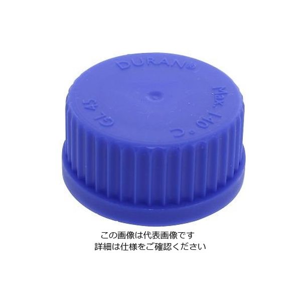 柴田科学 ねじ口瓶交換用キャップ(デュラン(R)) 青 017200-451A 1個 4-2400-03（直送品）