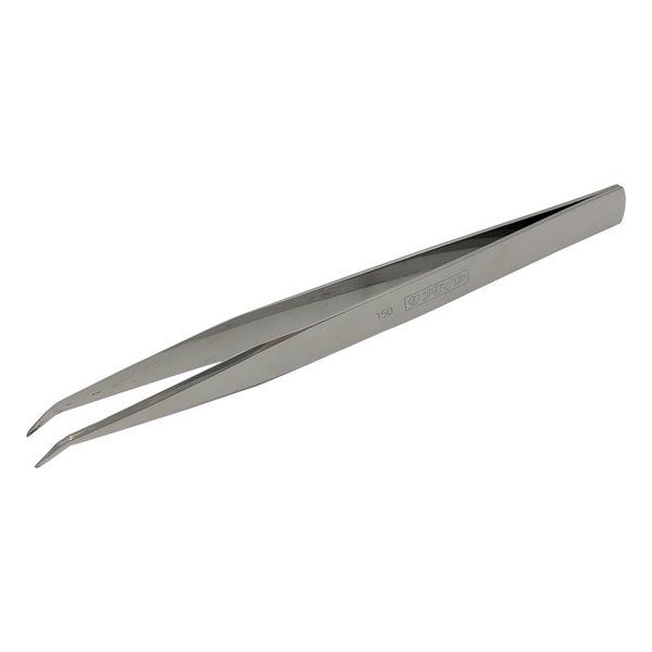 清水アキラ ステンレス製ピンセット 先曲 AA150mm 6-531-25 1本（直送品）
